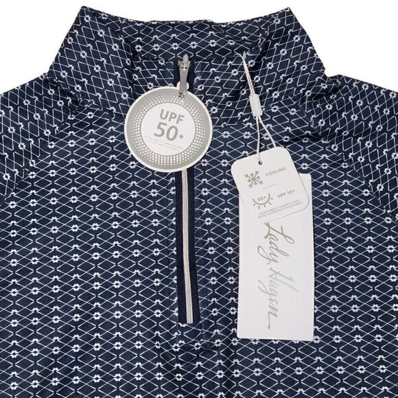 Lady Hagen Golf Pullover 1/4 Zip Long Sleeve Shirt Women Size XS UPF 50 Blue NEW - Picture 5 of 15